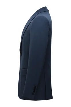 3 Peça Single Breasted Slim Fit Peak Lapel Fatos Masculinos da Marinha