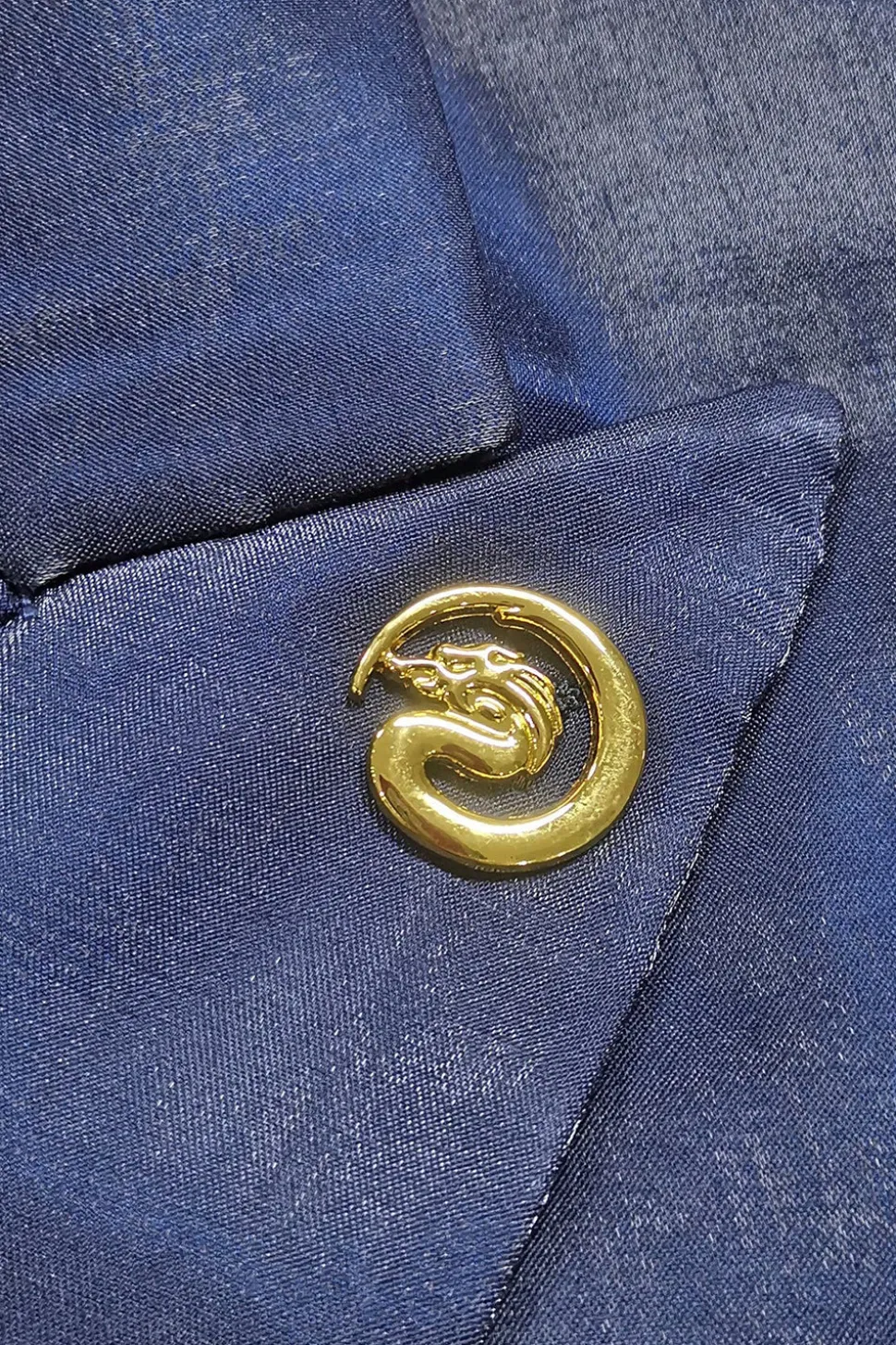 2 Peças Azul Masculino Duplo Peito Pico Lapel Terno