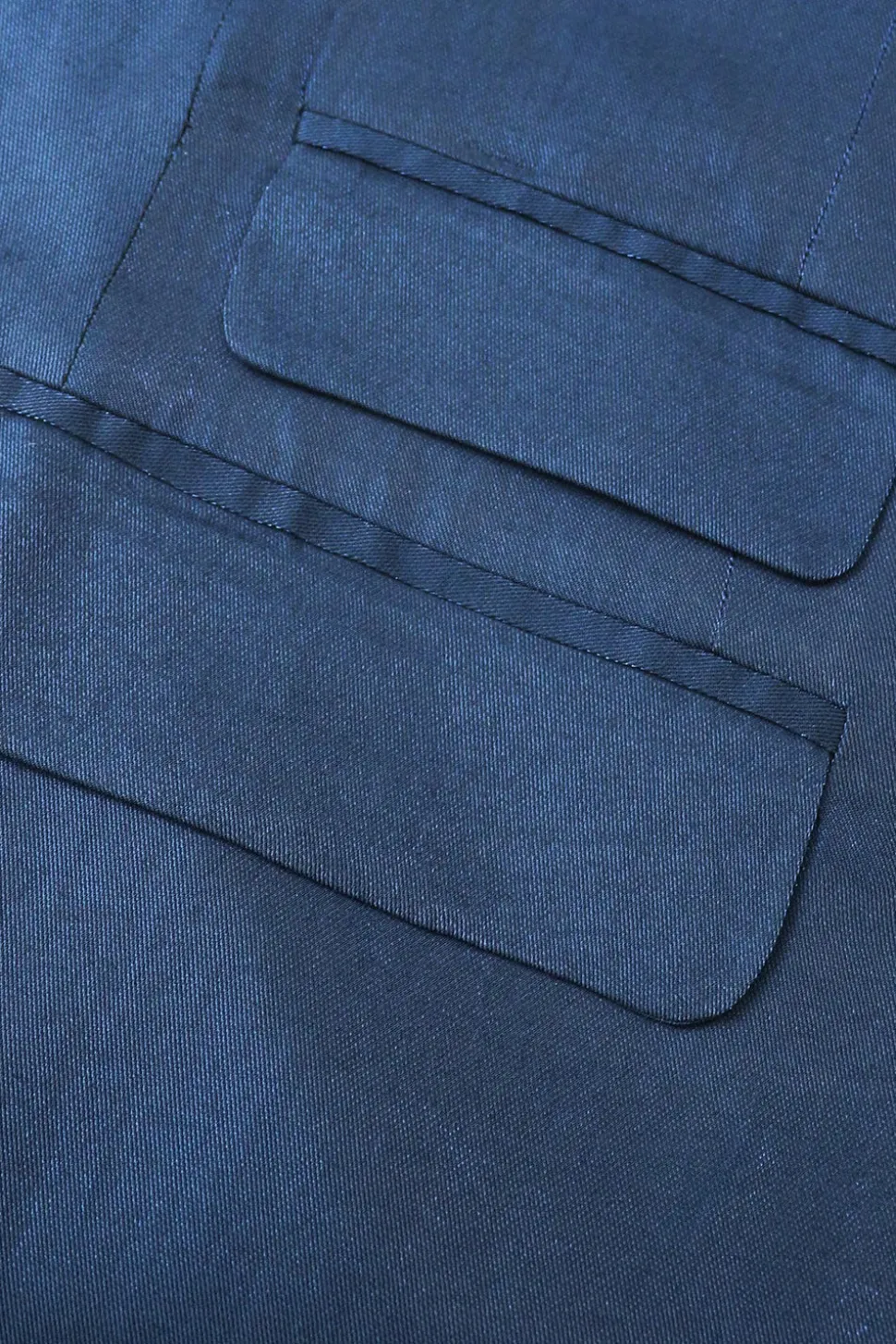2 Peças Azul Masculino Duplo Peito Pico Lapel Terno