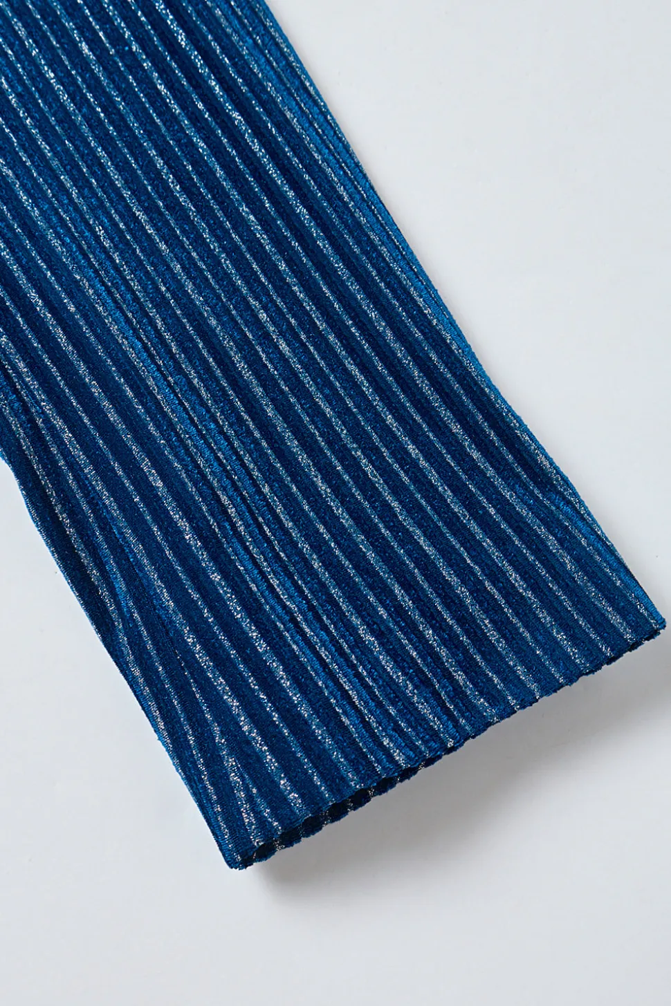 2 peças de tinta azul veludo listrado mulheres ternos de baile