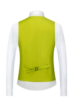 3 Peças Notched Lapela Verde Homens Prom Suits