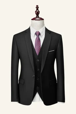3 Peças Preto Fatos de Festa
