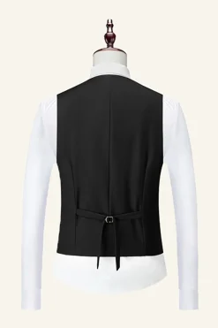 3 Peças Preto Fatos de Festa