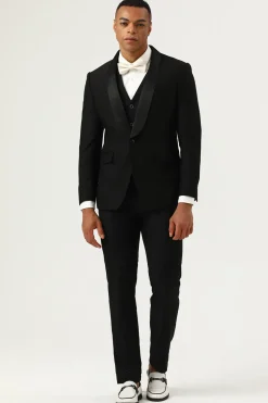 3 Peças Preto Fatos Formales