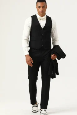 3 Peças Preto Fatos Formales
