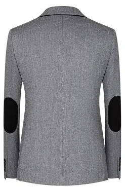 3 Peças Slim Fit Notched Lapela Homens Ternos Cinzentos