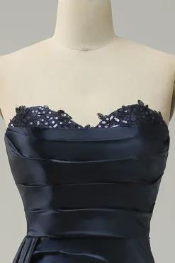 A Line Azul Marinha Vestido de Festa