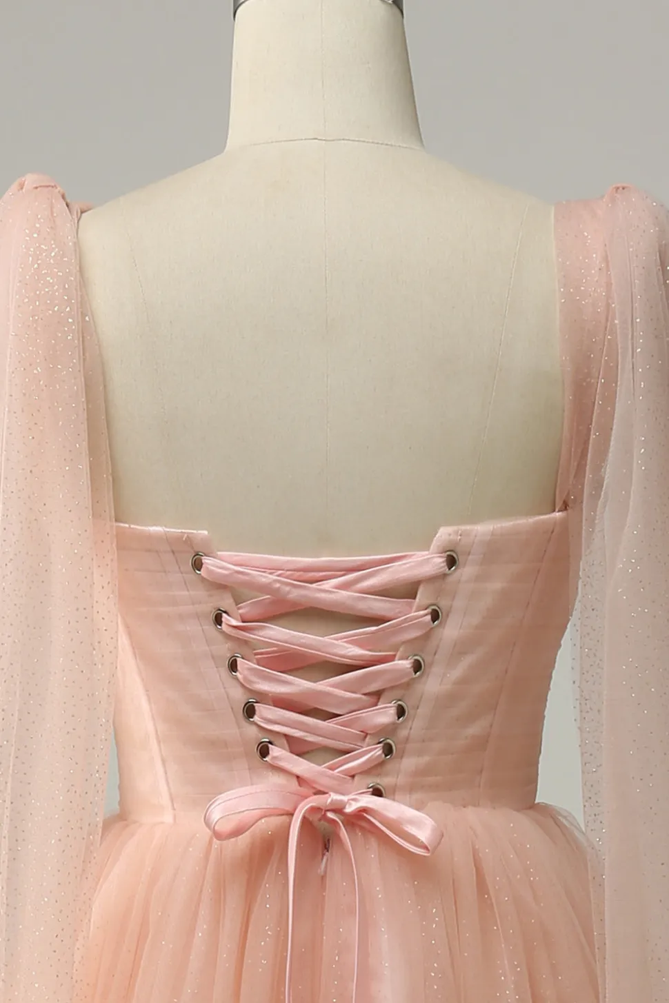 A Line Rosa Midi Vestido de Festa