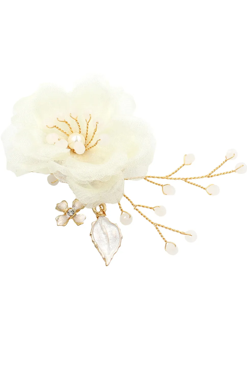Alfinetes de cabelo de flor de chiffon doce super fada