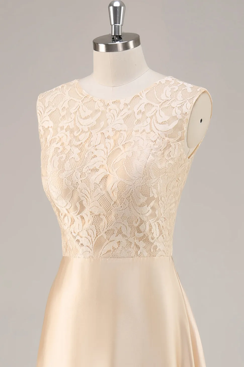 A-Line Champagne Chiffon 2-Piece Mãe do Vestido da Noiva