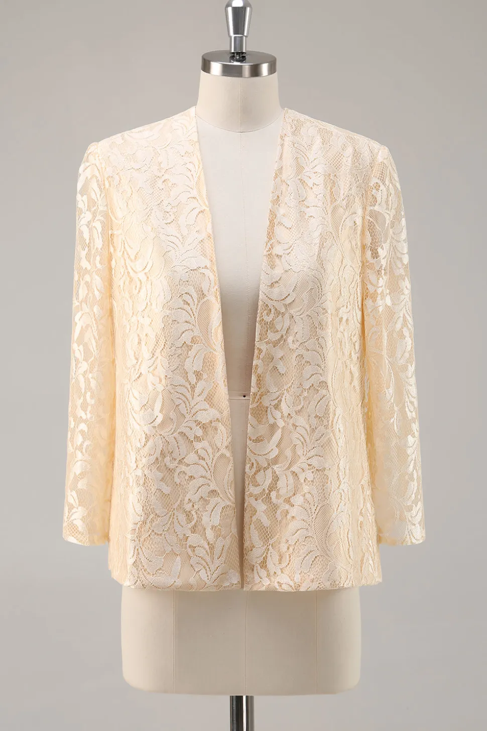 A-Line Champagne Chiffon 2-Piece Mãe do Vestido da Noiva