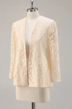 A-Line Champagne Chiffon 2-Piece Mãe do Vestido da Noiva