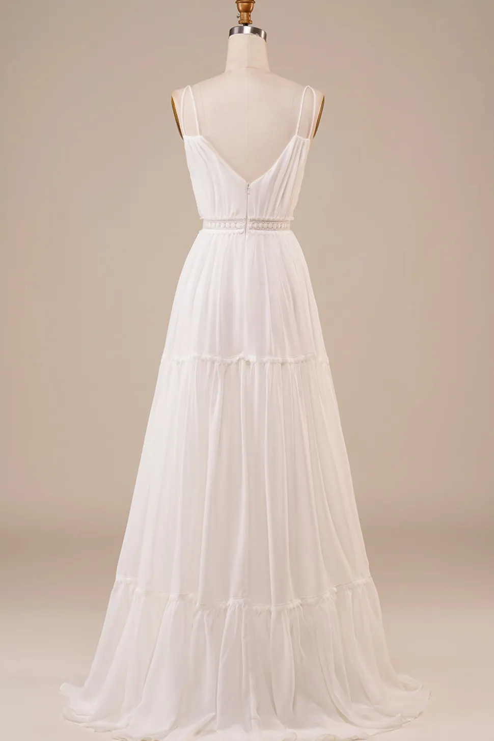 A-Line Vestido de Noiva Longo Simples