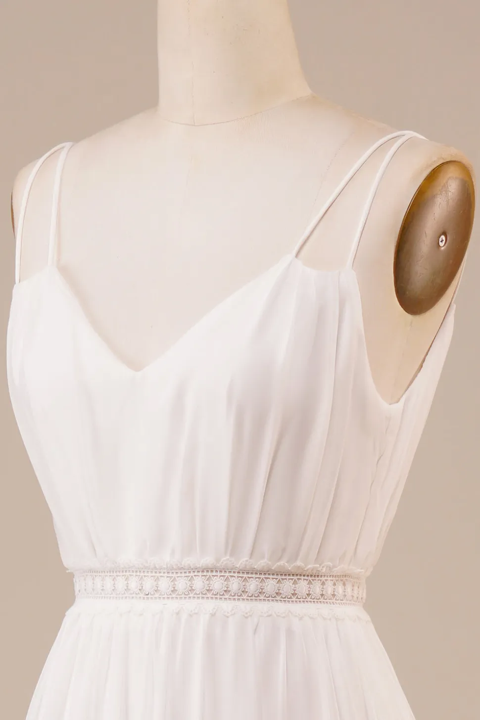 A-Line Vestido de Noiva Longo Simples