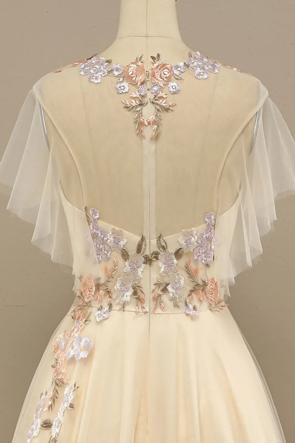 Amarelas Longas Baile Vestido Com Apliques