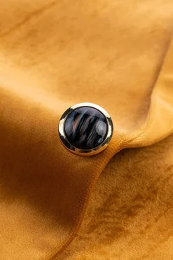 Amarelo Pico Lapela Um Botão Prom Blazer