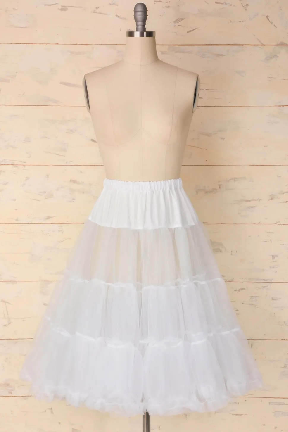 Anágua de tule branco
