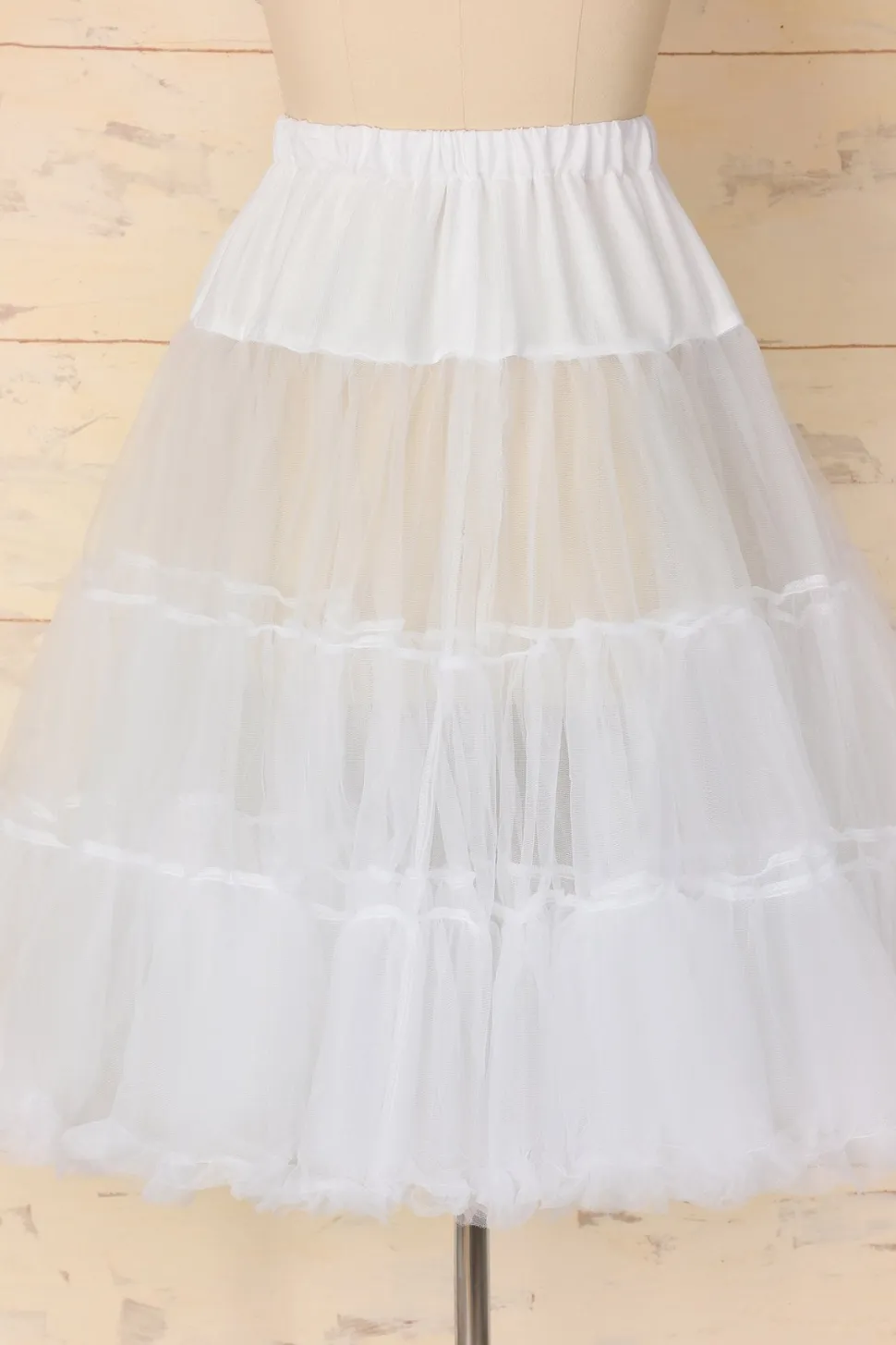 Anágua de tule branco