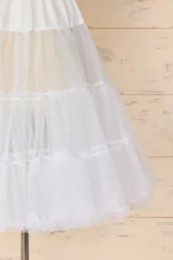 Anágua de tule branco