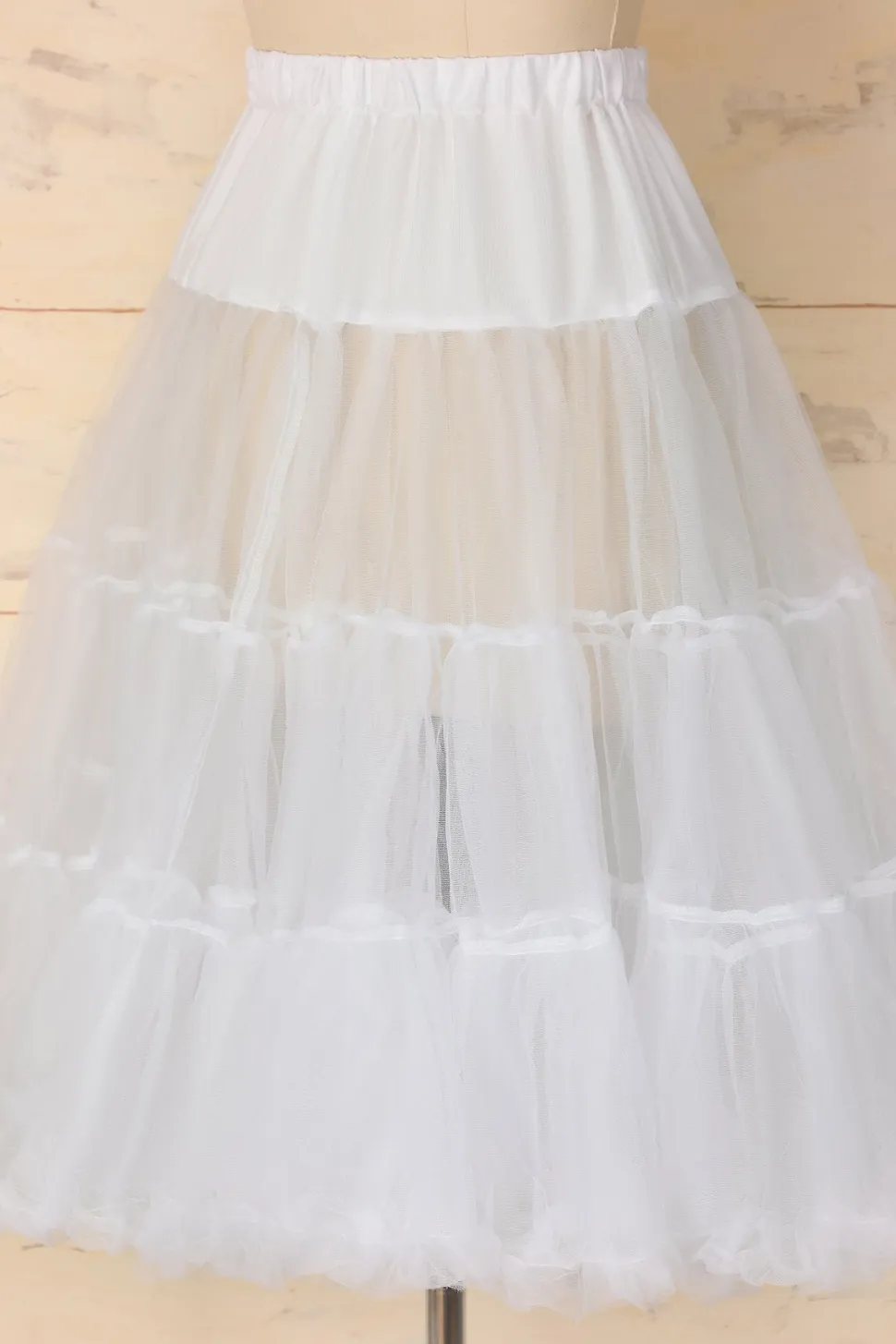 Anágua de tule branco