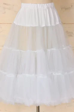 Anágua de tule branco
