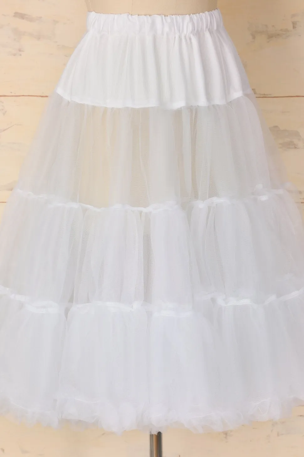 Anágua de tule branco