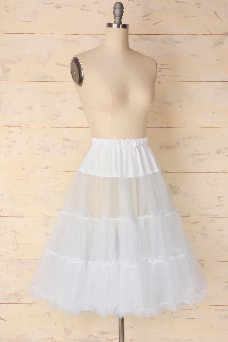 Anágua de tule branco