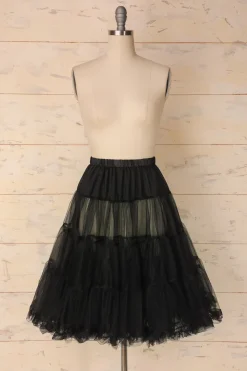 Anágua de tule preto