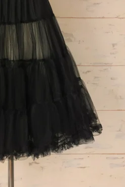 Anágua de tule preto