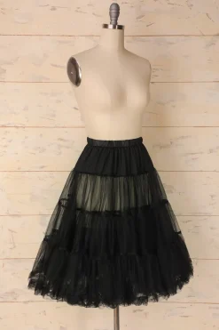 Anágua de tule preto
