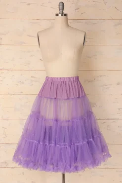 Anágua de tule roxo
