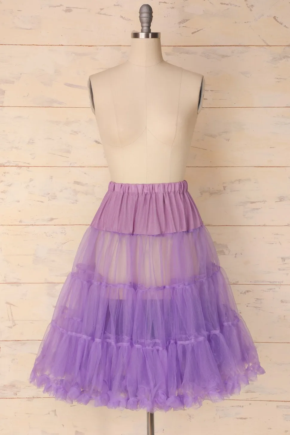 Anágua de tule roxo