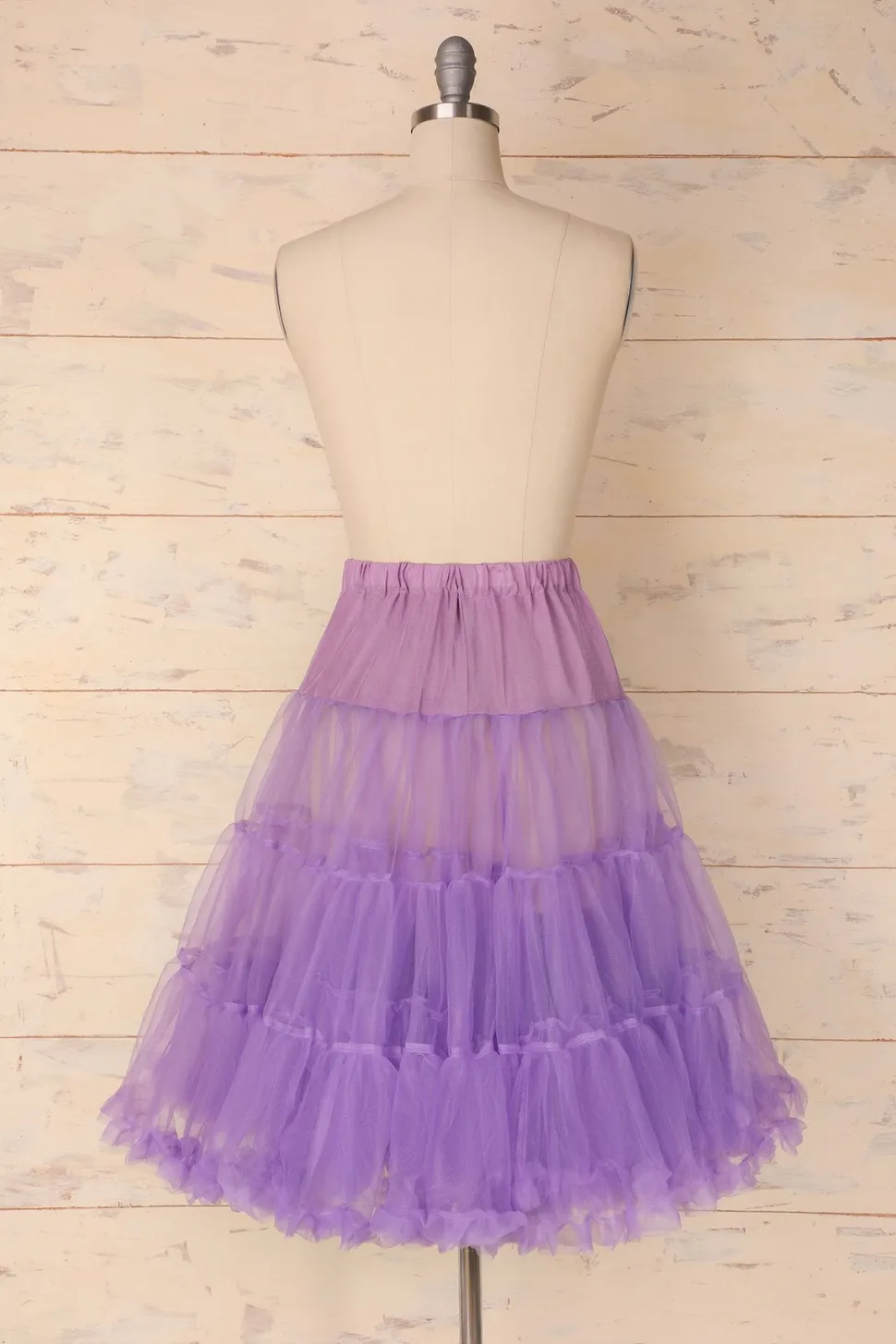 Anágua de tule roxo