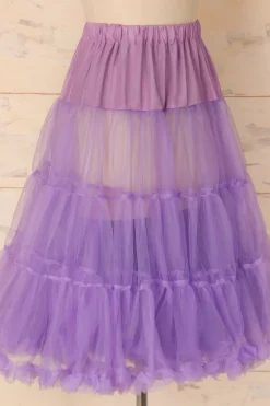 Anágua de tule roxo
