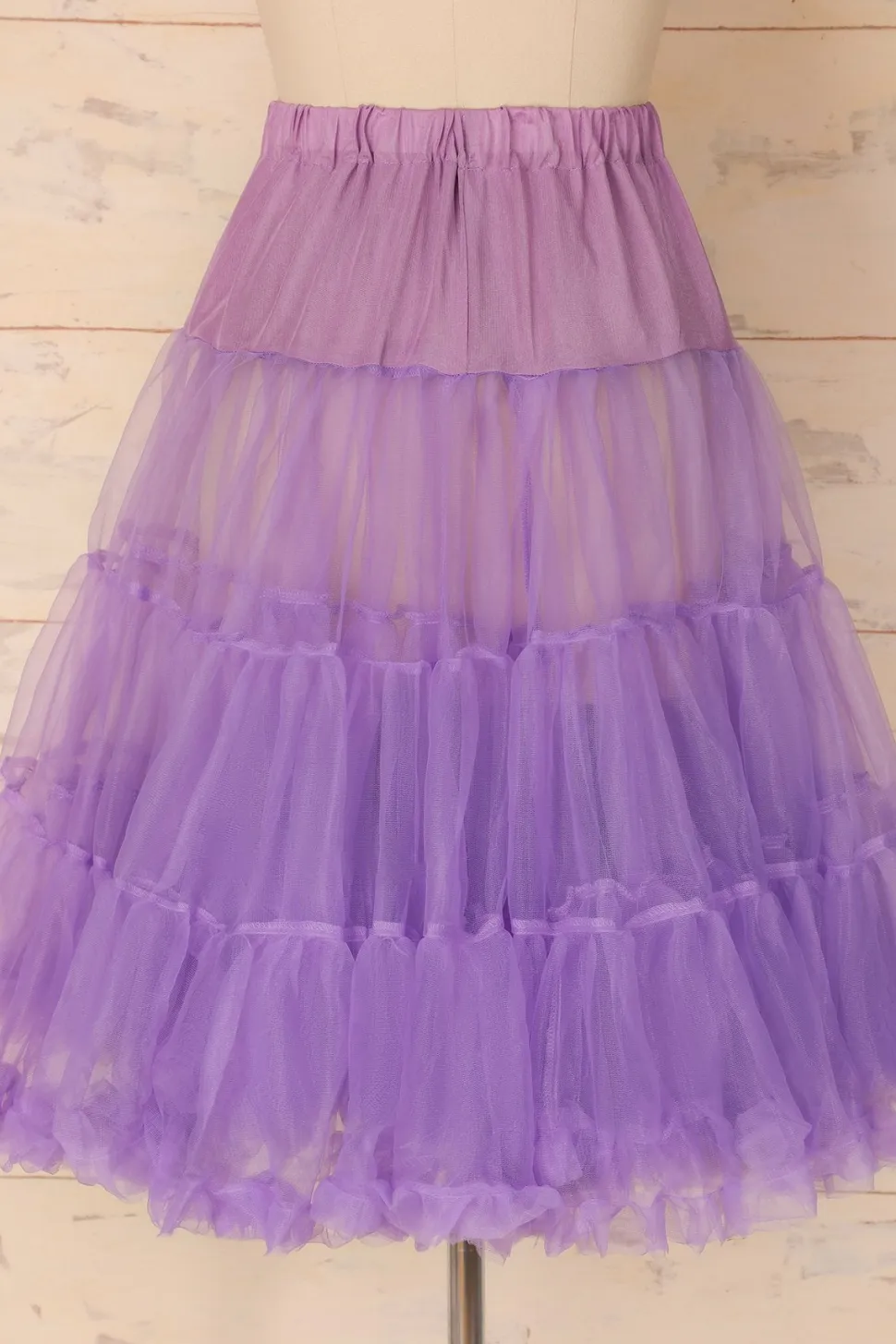 Anágua de tule roxo
