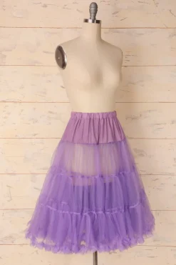 Anágua de tule roxo