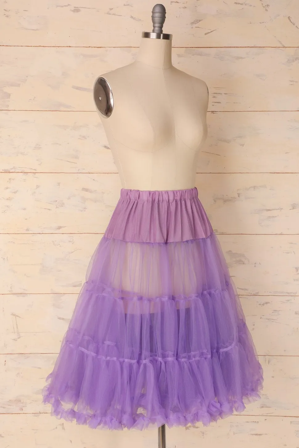 Anágua de tule roxo