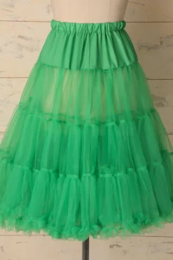 Anágua de tule verde