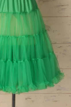Anágua de tule verde