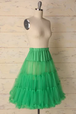 Anágua de tule verde