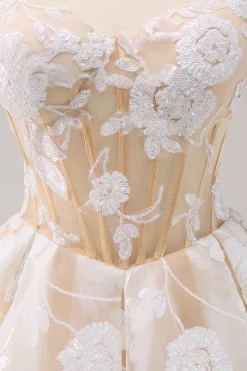 Azul Claro Brilhante Uma Linha Esparguete Correias Espartilho Longo Vestido Homecoming
