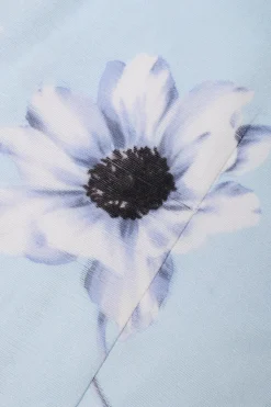 Azul Claro Pico Lapela 2 Peças Florais Homens Prom Ternos