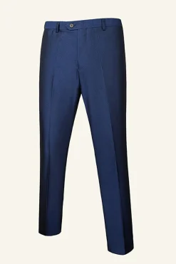 Azul Escuro Lapela Shawl 3 Peças Fato Masculino