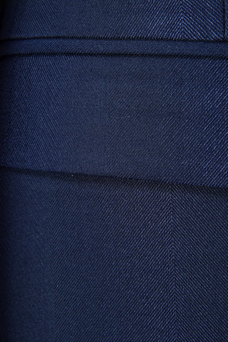 Azul Marinha Lapela Entalhada Terno Masculino
