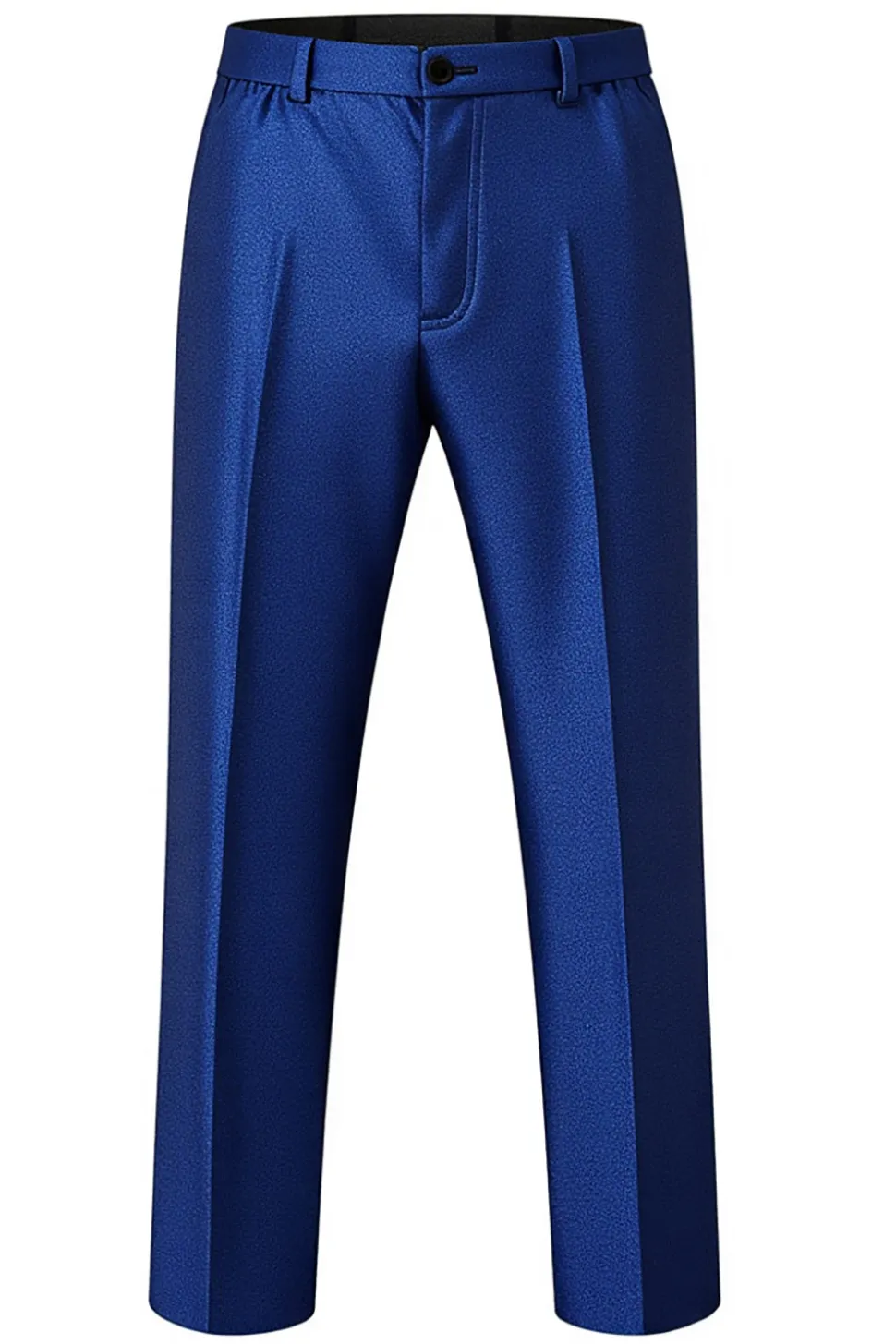 Azul Real Double Breasted 2 Peças Notched Lapel Fato Homem