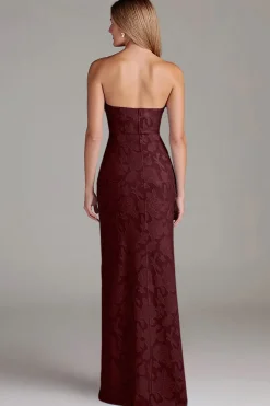 Bainha sem alças Dusty Blue Long Vestido de dama de honra