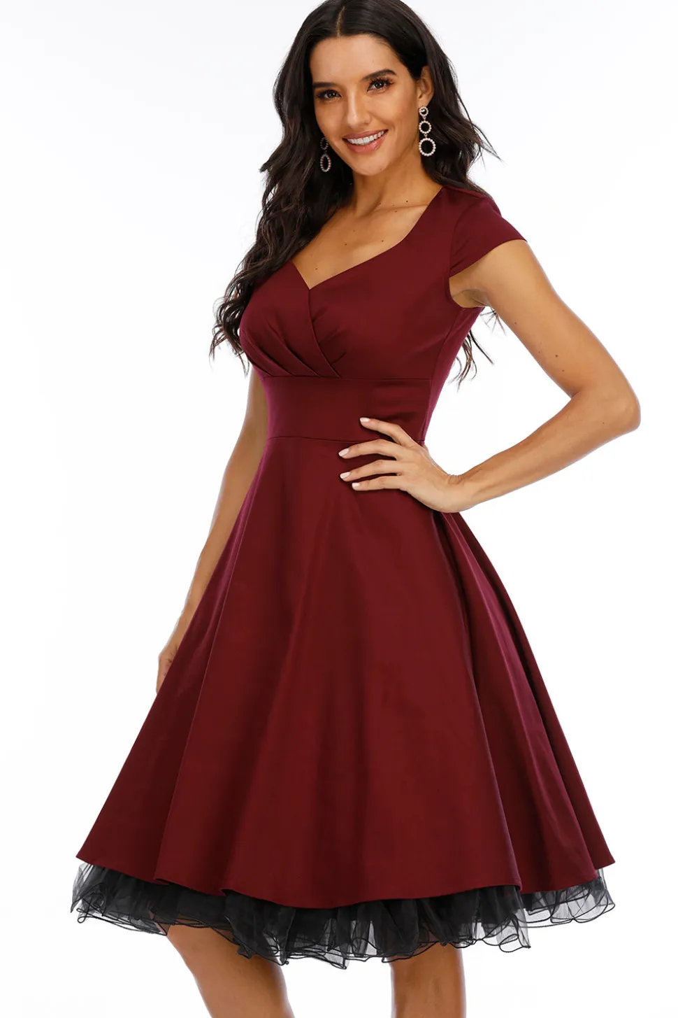 Balanço V Neck Vermelho