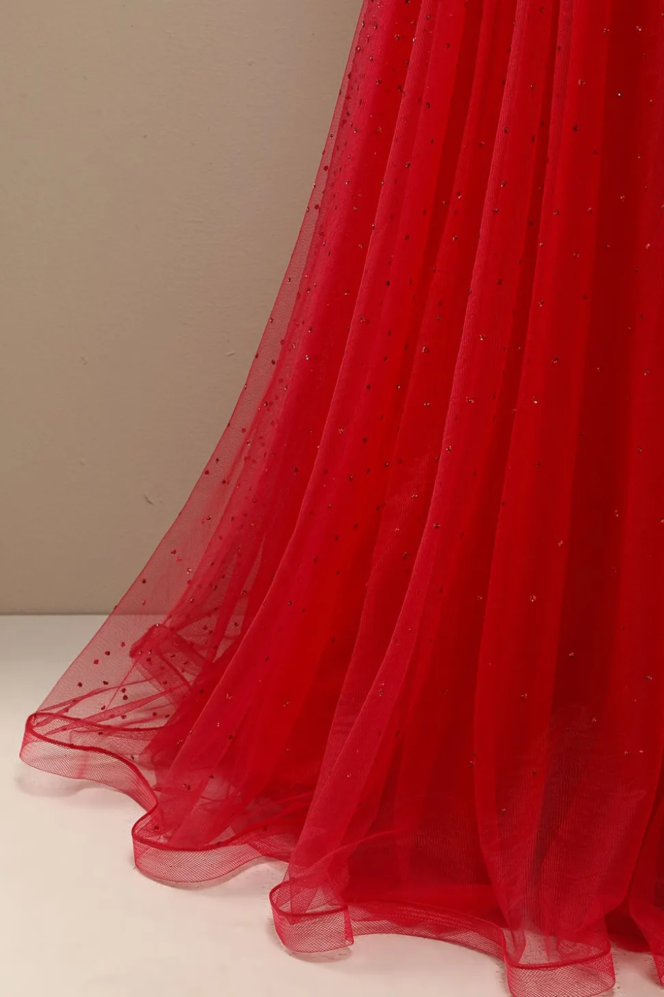 Bela Querida Vermelho Baile Vestido Com Beading