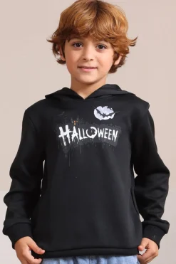 Black Halloween Família Costume Hooded Sweatshirt