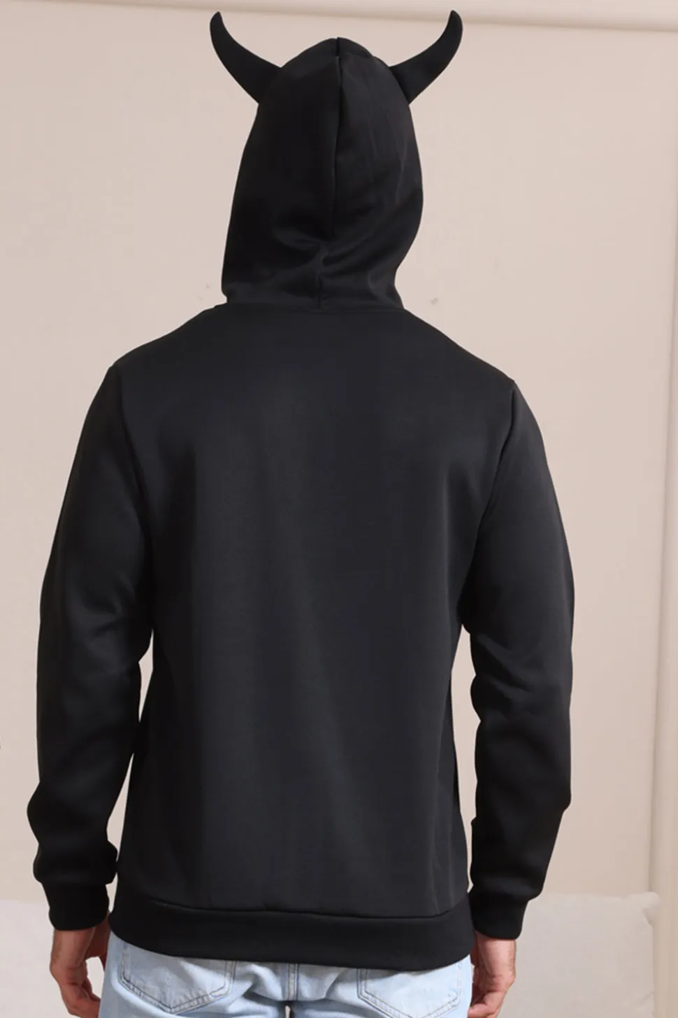 Black Halloween Família Costume Hooded Sweatshirt